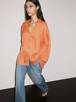 Chemisier ramie oversize