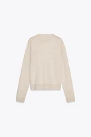 BASIC WOOL BLEND KNIT SWEATER