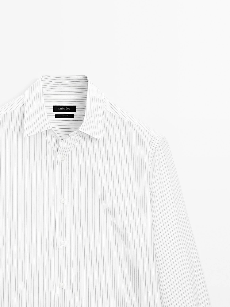 100% cotton regular fit poplin shirt