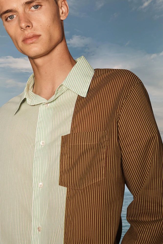 CHEMISE COLOR BLOCK RAYURES LIMITED EDITION