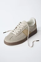 SPLIT LEATHER SNEAKERS