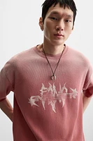PRINTED KNIT T-SHIRT