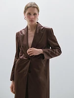 Manteau long satiné - Studio