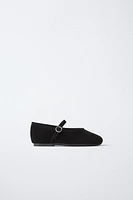LEATHER BALLET FLATS