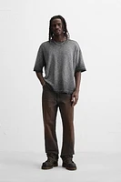 T-SHIRT DÉLAVÉ EN MAILLE