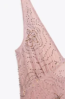 BEADED MIDI DRESS