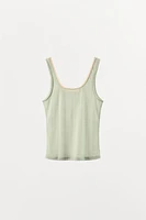 CONTRAST POINTELLE TOP