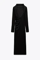 ROBE DRAPÉE À DOS NU