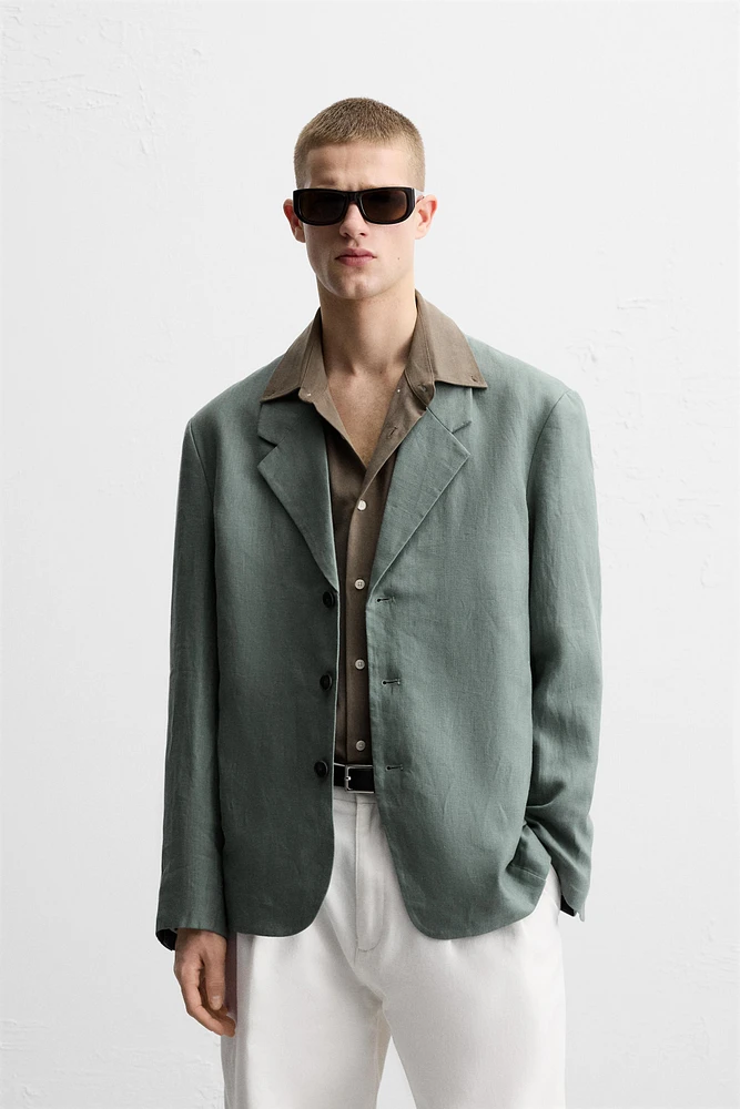SUIT JACKET 100% LINEN