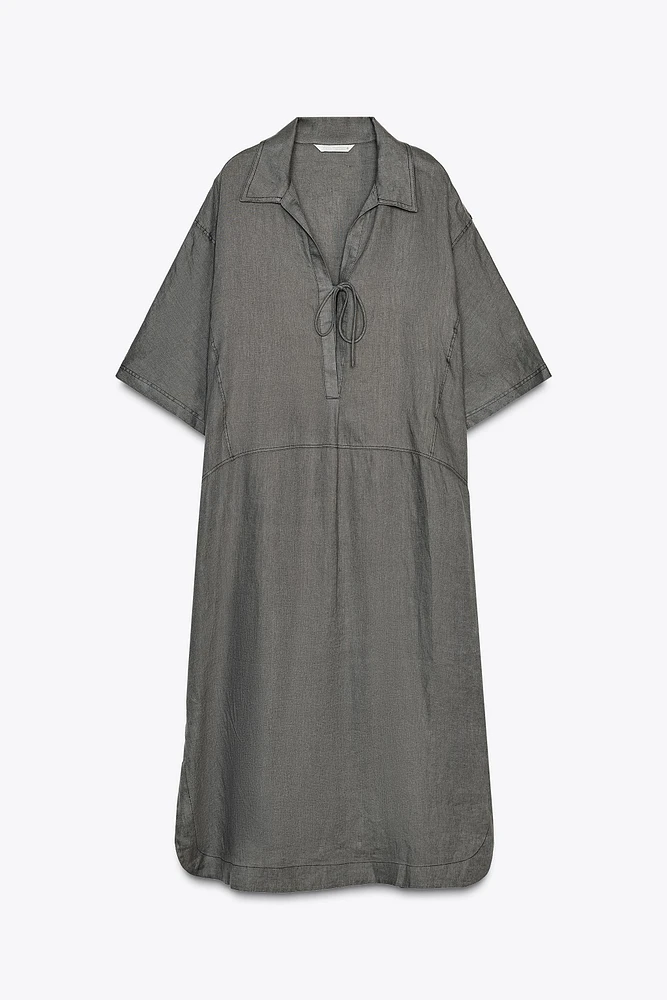 100% LINEN KAFTAN DRESS ZW COLLECTION