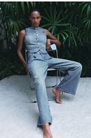 JEAN Z1975 COUPE LARGE À TAILLE HAUTE ET PINCES