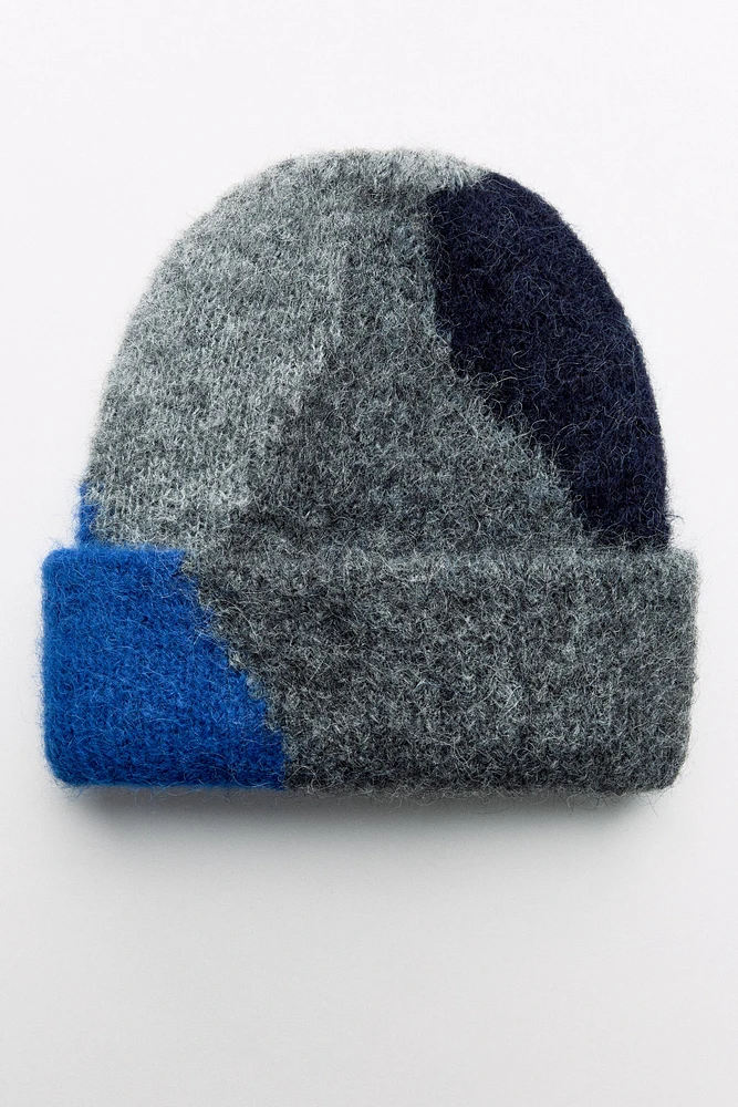 ALPACA BLEND PRINT BEANIE