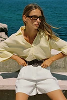 BERMUDA PINCES CEINTURE