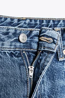 MID-RISE RIPPED TRF DENIM SHORTS