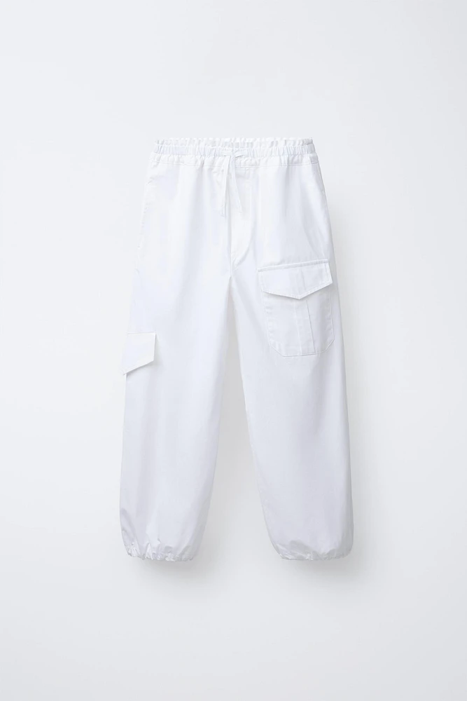 PANTALON JOGGER EN POPELINE