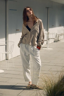 SNAP-BUTTON HEM JOGGER PANTS