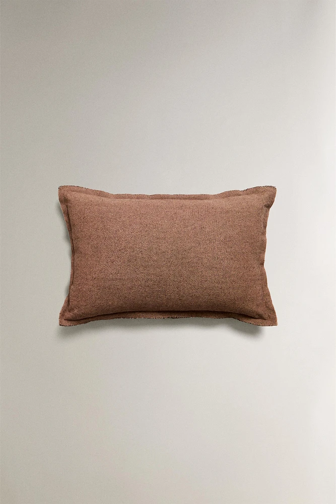 PLAIN COTTON THROW PILLOW COVER