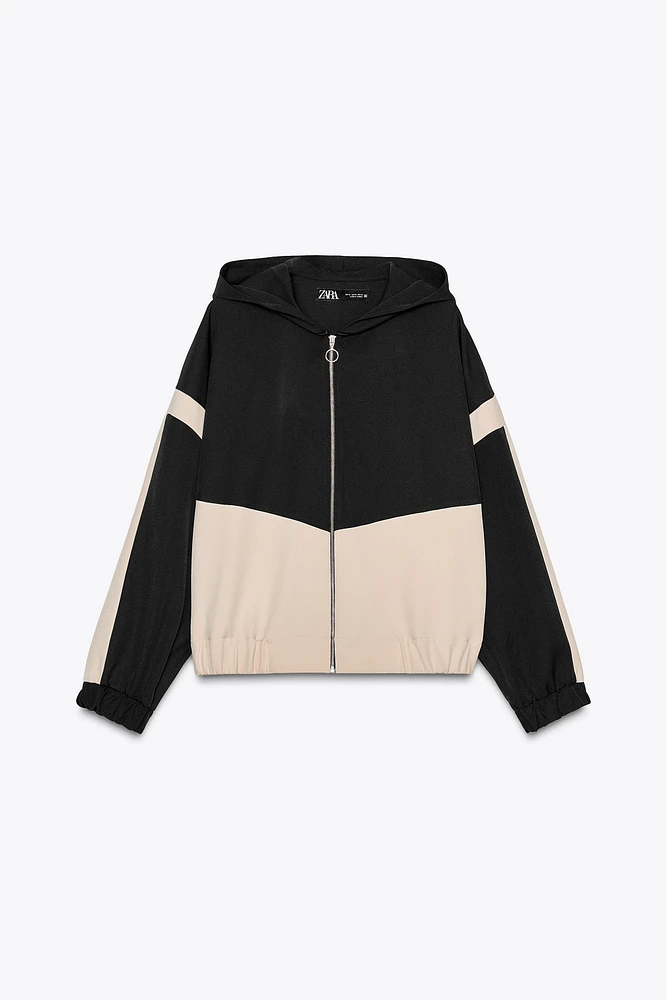VESTE À CAPUCHE COLOR BLOCK