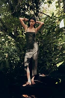 ROBE MI-LONGUE EN LIN
