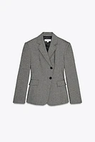 HEATHERED DOUBLE-BREASTED BLAZER