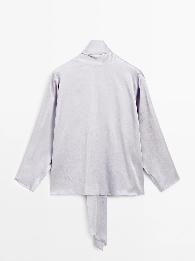 Flowing blouse with low-cut back - Studio