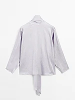 Flowing blouse with low-cut back - Studio