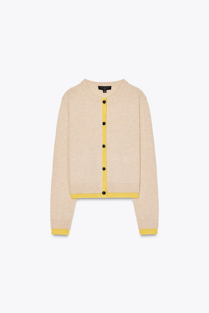COMBINATION KNIT JACKET