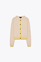 COMBINATION KNIT JACKET