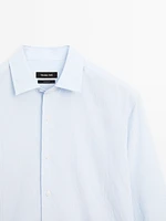 Regular fit striped flowing shirt