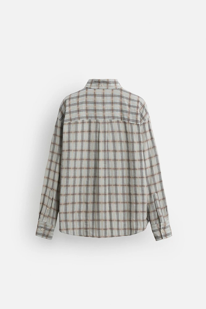 CHEMISE STRUCTURÉE À CARREAUX