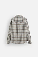 CHEMISE STRUCTURÉE À CARREAUX
