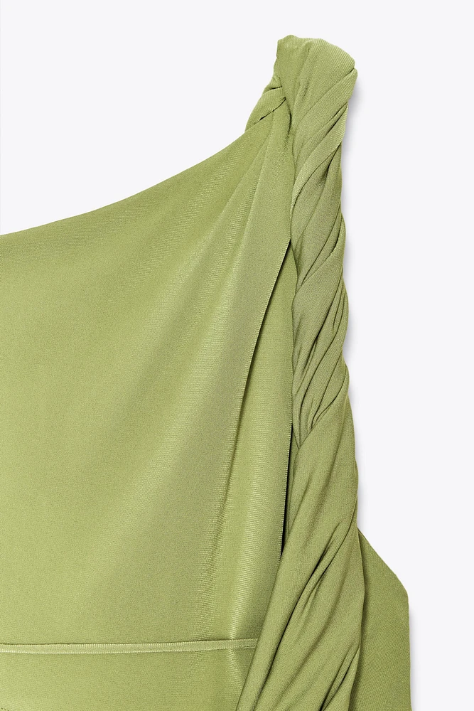 RUCHED ASYMMETRIC TOP