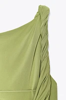 RUCHED ASYMMETRIC TOP