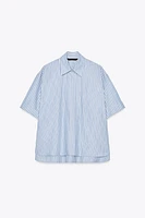 STRIPED POPLIN SHIRT