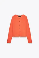 DOUBLE LAYER KNIT JACKET