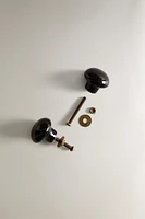 SHINY CERAMIC DOOR KNOB (PACK OF 2)