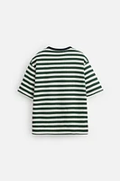 T-SHIRT JACQUARD RAYURES
