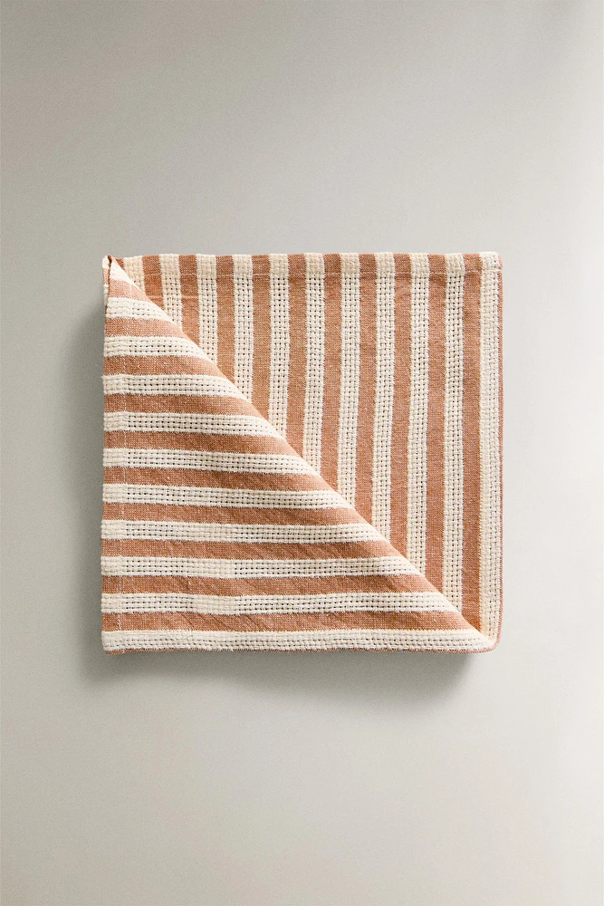 TEXTURED STRIPED NAPKINS (SET OF 2)