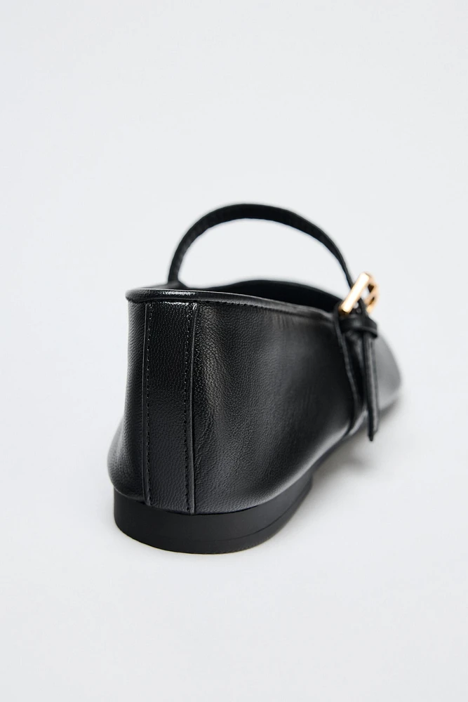 LEATHER BALLET FLATS 50TH ANNIVERSARY