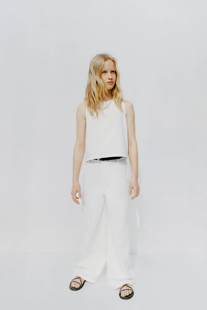PANTALON WIDE LEG FLUIDE