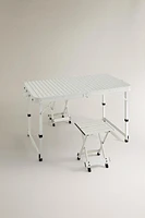 SET OF FOLDING BEACH STOOL TABLE (SET OF 3)