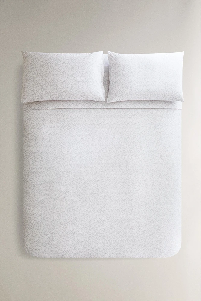 HOUSSE DE COUETTE IMPRIMÉ FEUILLES
