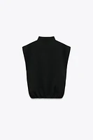 BASIC KNIT MOCK NECK TOP