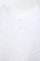 SEQUIN KNIT TOP