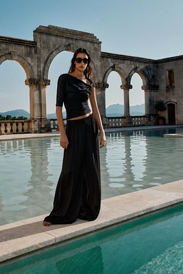 FLOWY WIDE LEG PANTS