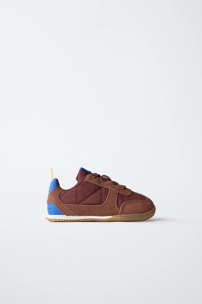 CONTRAST COMBINATION SNEAKERS