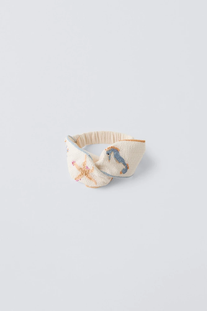 EMBROIDERED HEADBAND