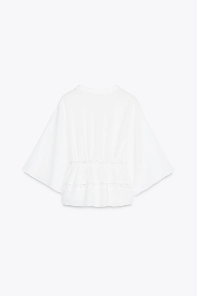 CHEMISE À ENTRE-DEUX