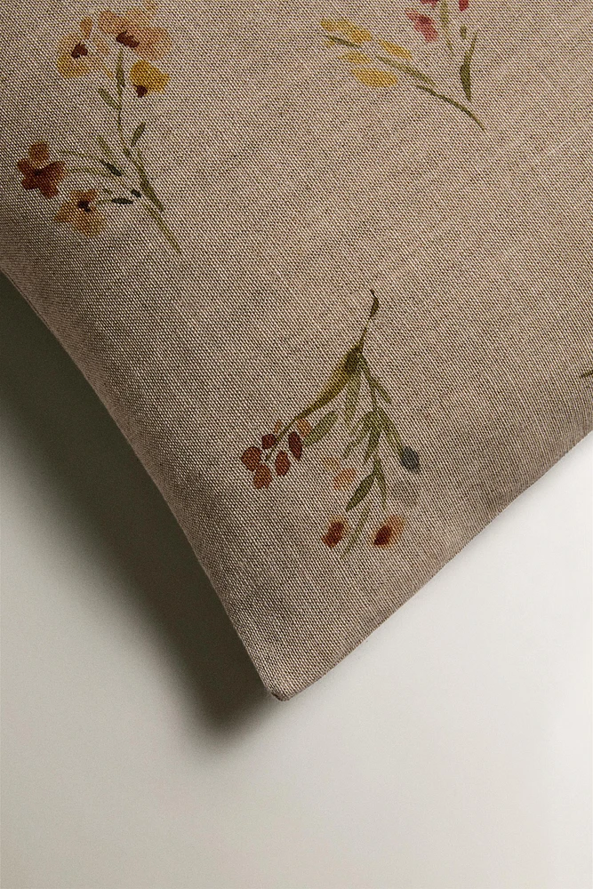 HOUSSE DE COUSSIN FLEURS