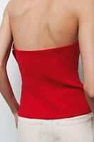 TOP BUSTIER FLEURI